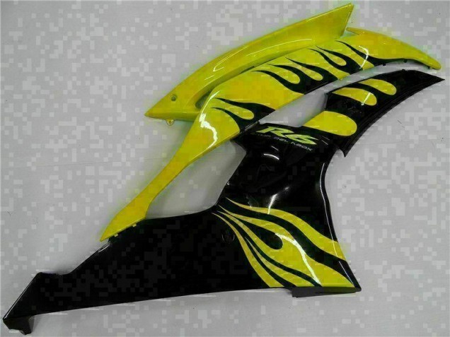 Yellow Black 08-16 Yamaha YZF R6 Motorcycle Fairing Yellow Black 08-16 Yamaha YZF R6 Motorcycle Fairing