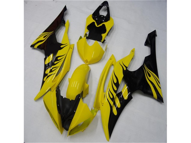 Yellow Black 08-16 Yamaha YZF R6 Motorcycle Fairings Yellow Black 08-16 Yamaha YZF R6 Motorcycle Fairings