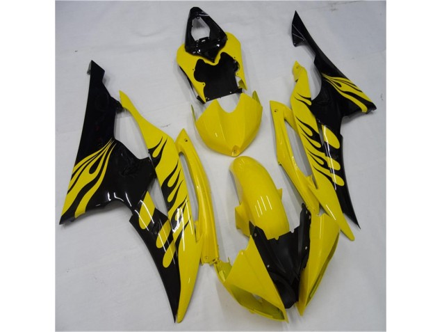 Yellow Black 08-16 Yamaha YZF R6 Motorcycle Fairings Yellow Black 08-16 Yamaha YZF R6 Motorcycle Fairings