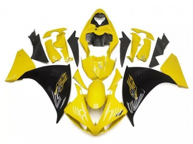 Yellow Black 09-11 Yamaha YZF R1 Motorcycle Fairings
