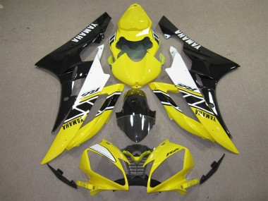 Yellow Black Decal 06-07 Yamaha YZF R6 Motorcycle Fairings
