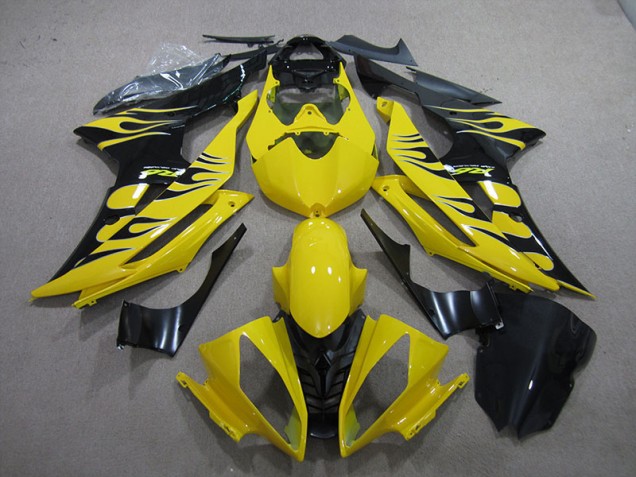 Yellow Black Flame 08-16 Yamaha YZF R6 Motorcycle Fairings Yellow Black Flame 08-16 Yamaha YZF R6 Motorcycle Fairings