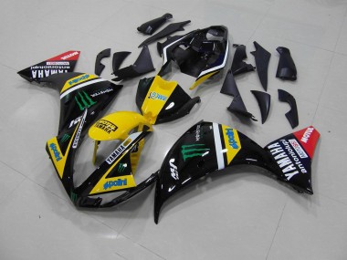 Yellow Black Monster 09-11 Yamaha YZF R1 Motorcycle Fairing