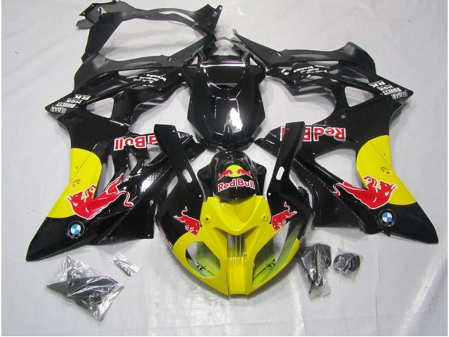 Yellow Black RedBull 09-14 BMW S1000RR Motorcycle Fairings Yellow Black RedBull 09-14 BMW S1000RR Motorcycle Fairings