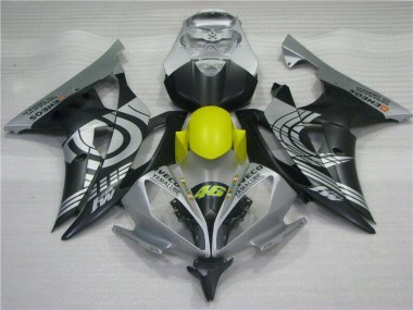 Yellow Black Silver 08-16 Yamaha YZF R6 Motorcycle Fairings