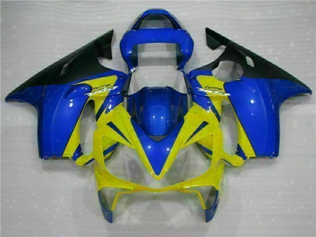 Yellow Blue 01-03 Honda CBR600 F4i Motorcycle Fairings
