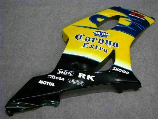 Yellow Blue 03-04 Suzuki GSXR 1000 Motorcycle Fairings