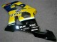 Yellow Blue 03-04 Suzuki GSXR 1000 Motorcycle Fairings