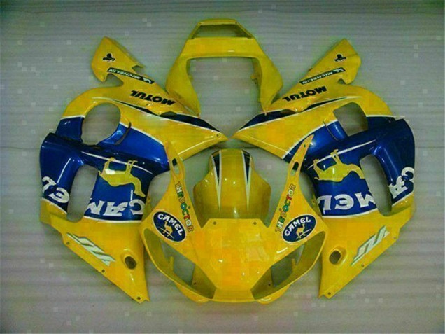 Yellow Blue 98-02 Yamaha YZF R6 Motorcycle Bodywork Yellow Blue 98-02 Yamaha YZF R6 Motorcycle Bodywork