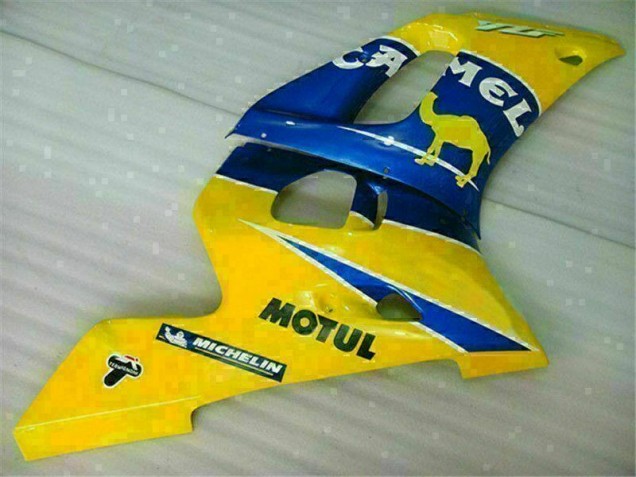 Yellow Blue 98-02 Yamaha YZF R6 Motorcycle Bodywork Yellow Blue 98-02 Yamaha YZF R6 Motorcycle Bodywork