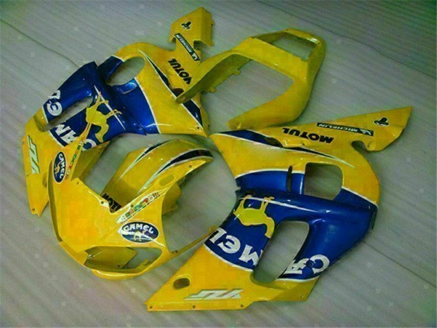 Yellow Blue 98-02 Yamaha YZF R6 Motorcycle Bodywork Yellow Blue 98-02 Yamaha YZF R6 Motorcycle Bodywork