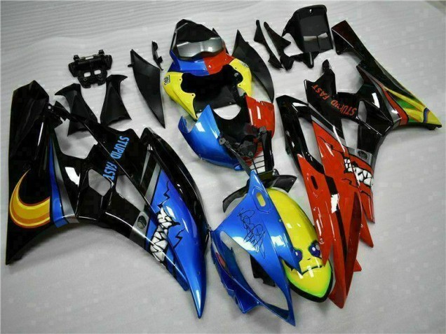 Yellow Blue Red 06-07 Yamaha YZF R6 Motorcycle Fairings Yellow Blue Red 06-07 Yamaha YZF R6 Motorcycle Fairings