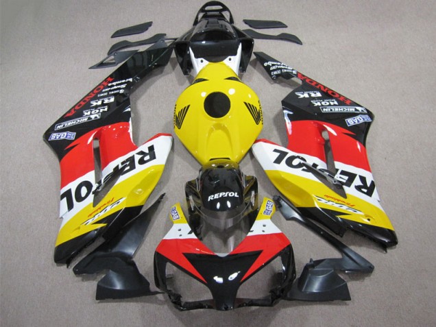 Yellow Red Repsol 04-05 Honda CBR1000RR Motorcycle Fairings Yellow Red Repsol 04-05 Honda CBR1000RR Motorcycle Fairings