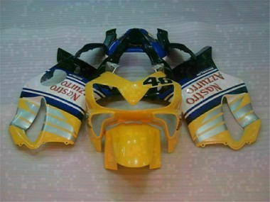 Yellow Silver Nastro Azzurro 01-03 Honda CBR600 F4i Motorcycle Fairings