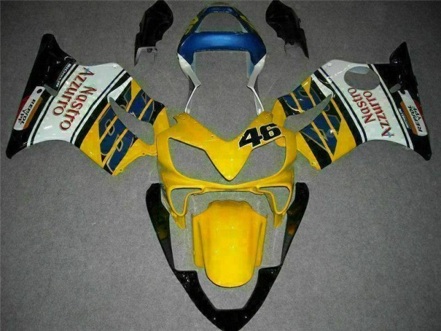 Yellow White 01-03 Honda CBR600 F4i Motorcycle Fairings Yellow White 01-03 Honda CBR600 F4i Motorcycle Fairings