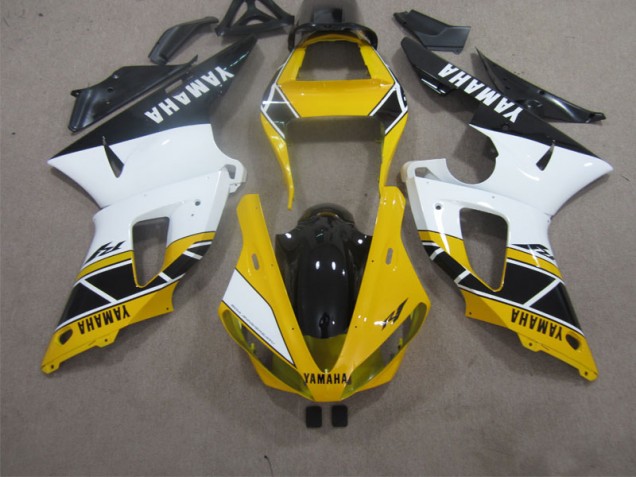 Yellow White Black 00-01 Yamaha YZF R1 Motorcycle Fairings